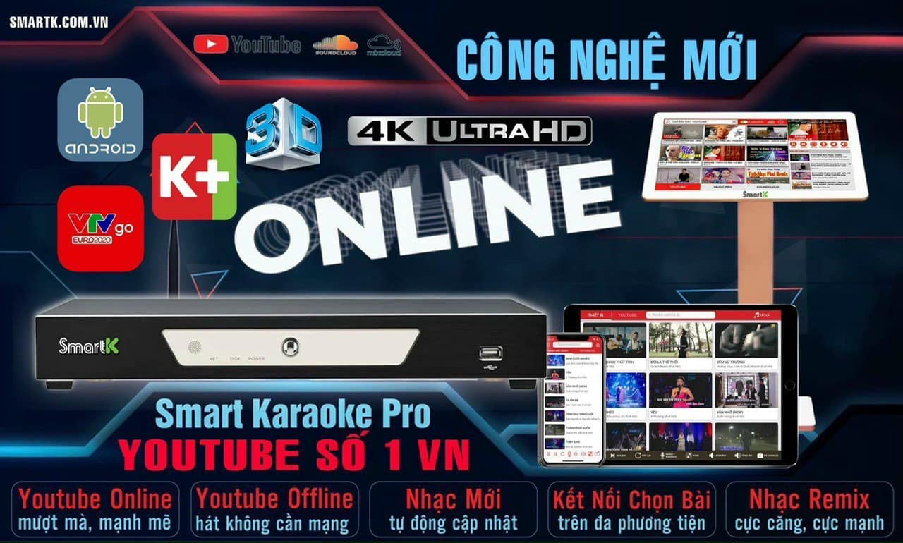 đầu karaoke online smartk