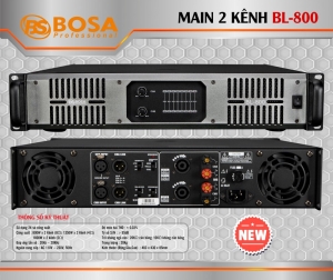 Main Power Công Suất Bosa BL800 24 Sò 800W kênh