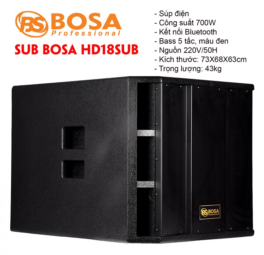 Sub Điện 5 Tấc Bosa HD18SUB Active