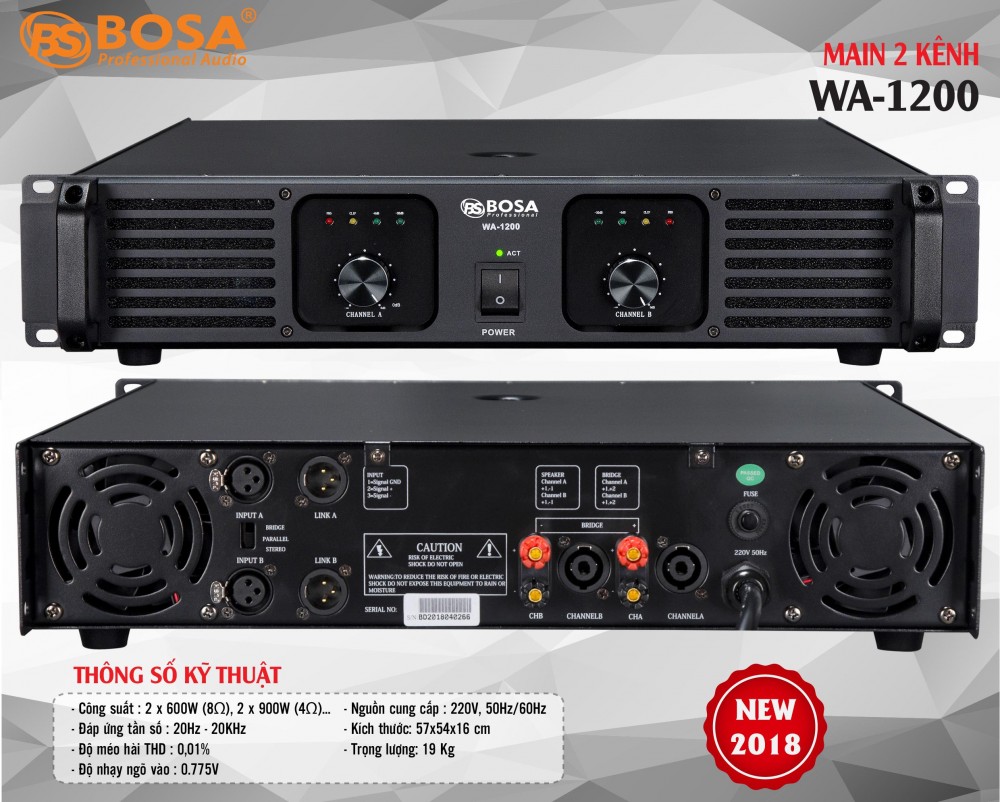 Main Cục Đẩy Bosa WA1200